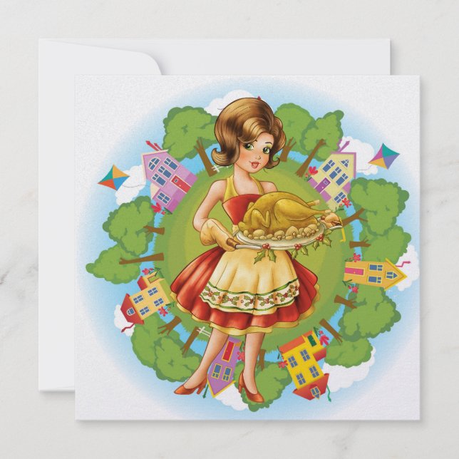 Invitation Dîner turc - Thanksgiving - Noël - SRF (Devant)