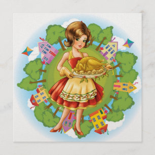 Invitation Dîner turc - Thanksgiving - Noël - SRF