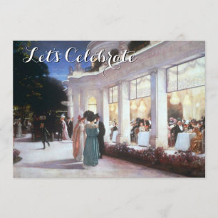 Invitation Dîner victorien Vintage