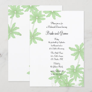 Invitation Dîners de répétition Mariages légers et verts