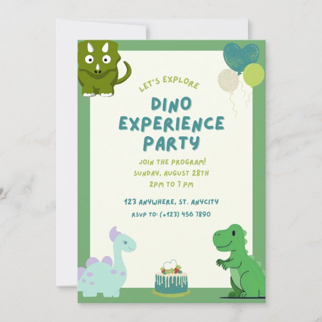 INVITATION DINO (Devant)
