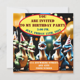 Invitation Dino Mighty II