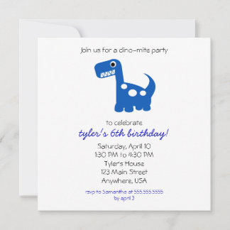 Invitation Dino-mite