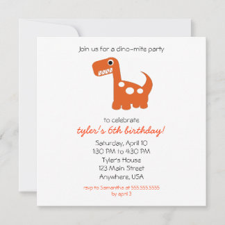 Invitation Dino-mite