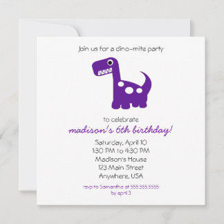 Invitation Dino-mite