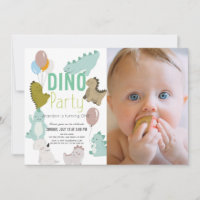 Dino Party Dinosaur Boy Photo 1er anniversaire