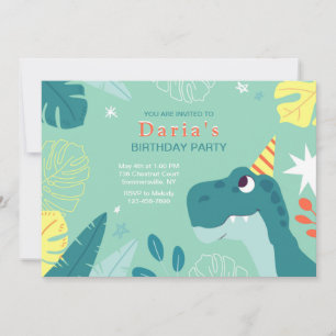 Invitation Dinosaur