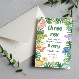 Invitation Dinosaur Anniversaire