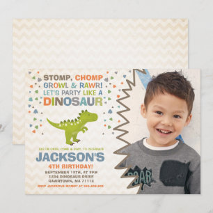 Invitation Dinosaur Anniversaire Dinosaur Dinosaur Dinosaur D