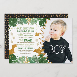 Invitation Dinosaur anniversaire Invitation du Din