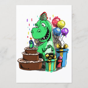 Invitation Dinosaur Anniversaire Pour T Rex 9 Ans