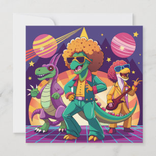 Invitation Dinosaur Disco Dig