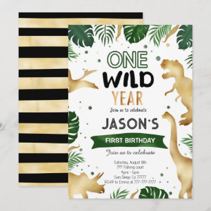 Invitation Dinosaur fête d'anniversaire