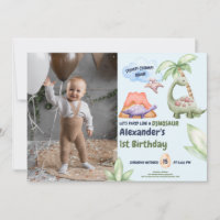 Dinosaur Stomp Chomp Rawr 1er anniversaire de fête