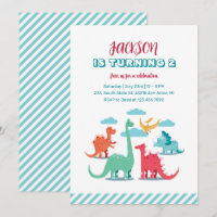 Dinosaure Espèces Enfants Jurassique Anniversaire 