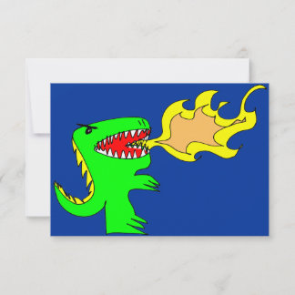 Invitation Dinosaure ou Dragon Art par petit t + Joseph Adams