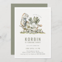 Dinosaure préhistorique Thème Anniversaire