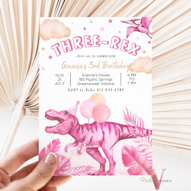 Invitation Dinosaures "ÂGE" modifiables Trex Anniversaire sau (Créateur téléchargé)