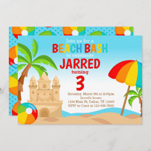 Invitation d'invitation à la fête d'anniversaire d