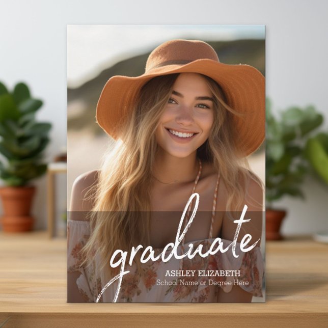 Invitation Diplômé - Annonce de photo de remise de diplôme mo (Custom Graduation Announcement and Invitation)