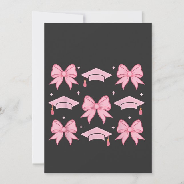 Invitation Diplôme coquette Palette rose 2025  (Devant)