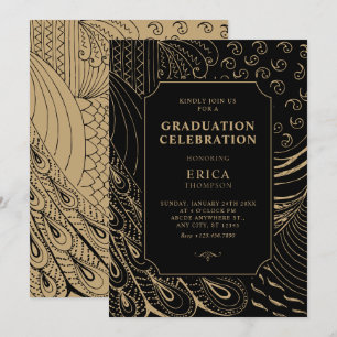 Invitation Diplôme d'art ornemental vintage