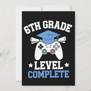 Invitation Diplômé de 6e année niveau joueur complet de jeux