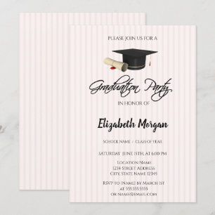 Invitation Diplôme de diplôme de fin d'études supérieures Dip