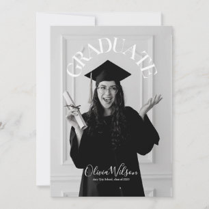 Invitation Diplôme de la photographie de script moderne