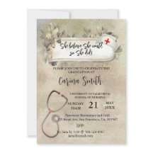 Diplôme de l'école de soins infirmiers Vintage Boh