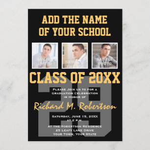 Invitation Diplôme de l'équipe d'athlètes du secondaire