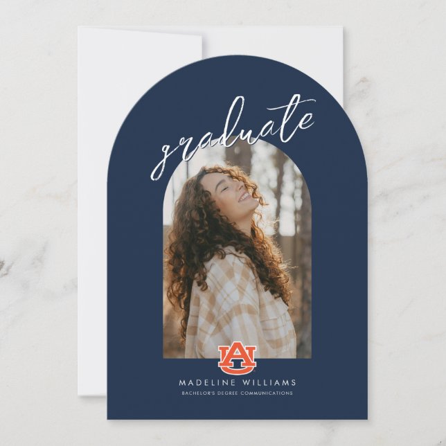 Invitation Diplômé de l'Université d'Auburn | Tigers d'Auburn (Devant)