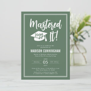 Invitation Diplômé de Master Moderne
