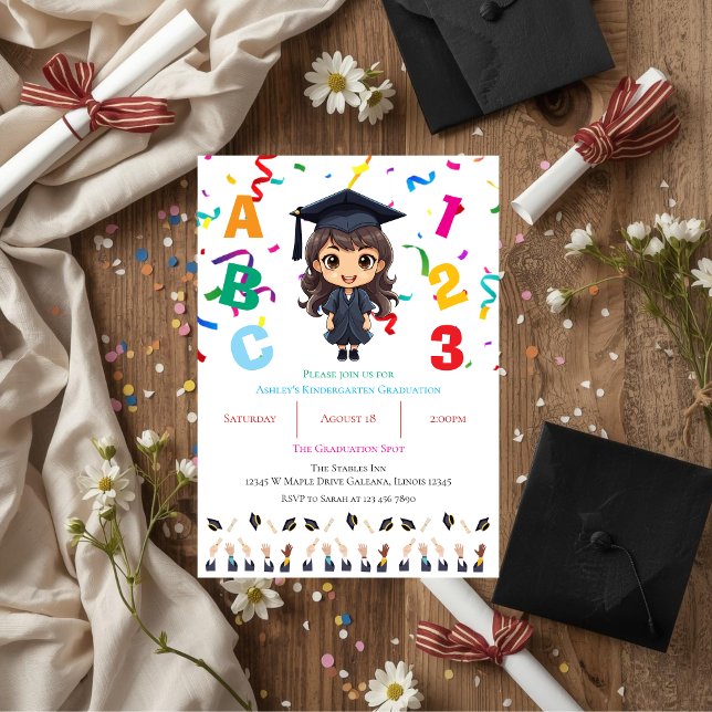 Invitation Diplômé de maternelle  (Créateur téléchargé)