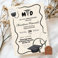 Diplôme de médecin dessiné à la main