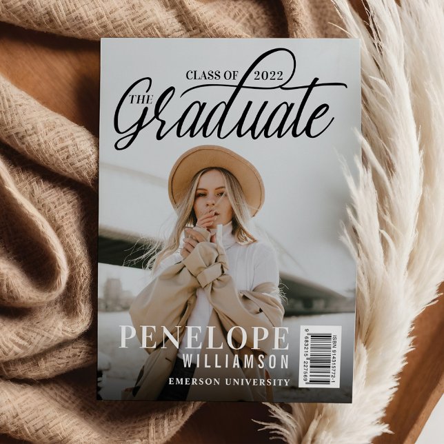 Invitation Diplôme du magazine de photos de script (The Graduate Script Photo Magazine Graduation Invitation)