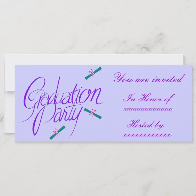 Invitation Diplôme et vaches - (Devant)