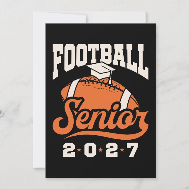 Invitation Diplômé Football Senior 2027 (Devant)