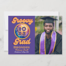 Diplômé Groovy Rétro Disco Paix 2023 Diplômé