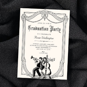 Invitation Diplôme musical vintage