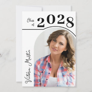 Invitation Diplôme photo Arch moderne