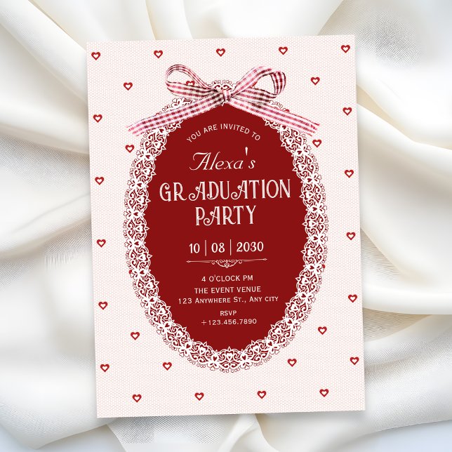 Invitation Diplômée coquette (Créateur téléchargé)