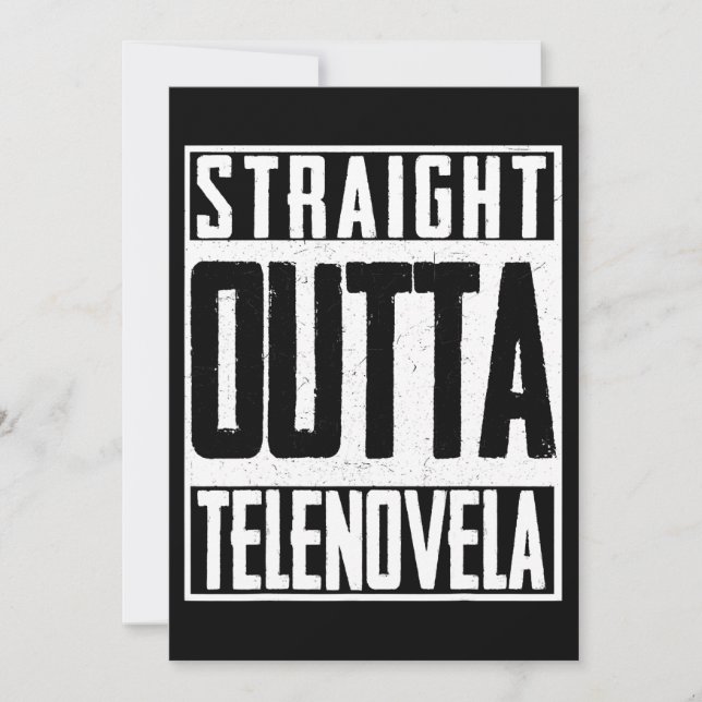 Invitation Direct Outta Telenovela Soap Opera Amérique Latine (Devant)