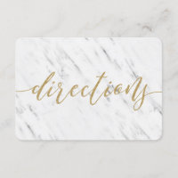 Directions De Mariage Élégantes En Marbre Blanc Et