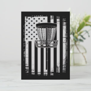 Invitation Disc Golf USA Drapeau Golfeur Golfant Amateur de S