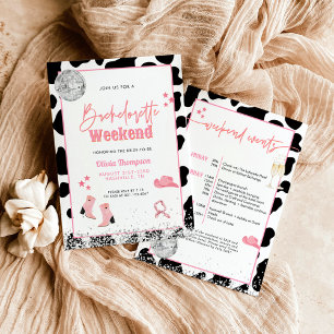 Invitation Disco Cowgirl Bachelorte Party   Space Cowgirl I