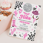Invitation Disco Cowgirl Nashville Rodeo rose fête d'annivers<br><div class="desc">Disco Cowgirl Nashville Rose Rodeo Anniversaire Fête Invitation Tous les designs sont © PIXEL PERFECTION PARTY LTD</div>