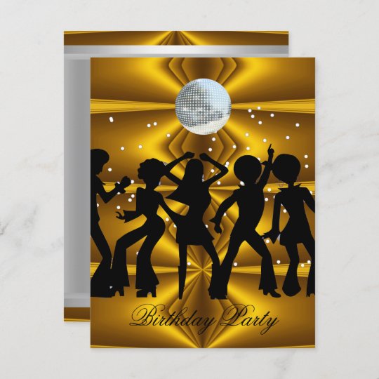 Invitation Disco Dance Anniversaire De La Fete Disco Zazzle Fr