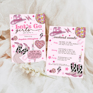 Invitation Disco Dernier rose Bachelorette Nash Bash