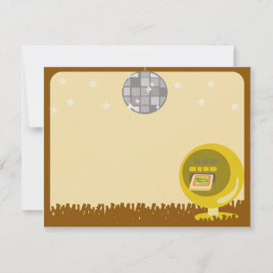 Invitation Disco Party des années 70 super
